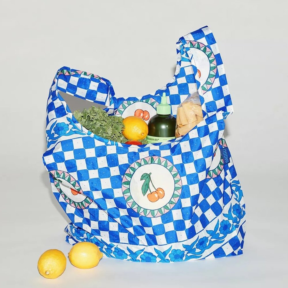 NWT Standard Baggu - Cherry Tile - Picture 5 of 7